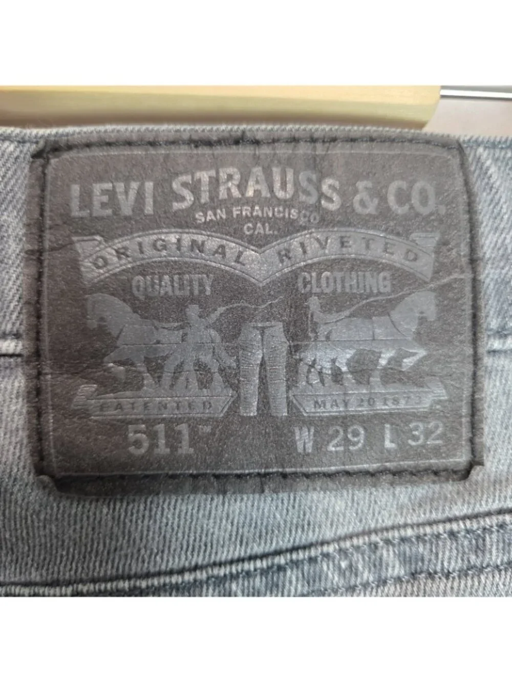 Levi's 511 Jeans Mens 29x30 Medium Wash Gray Denim Slim Leg Pants